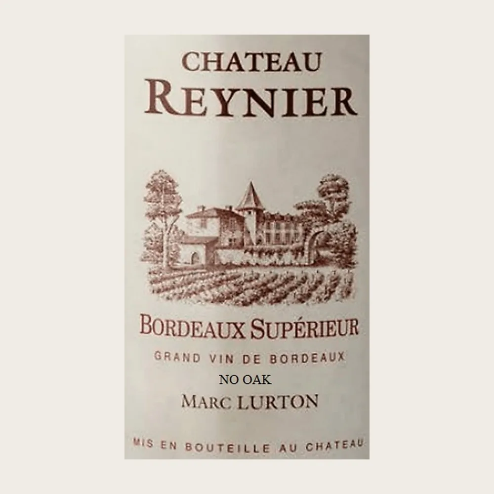 Bordeaux Red No Oak 2019 label