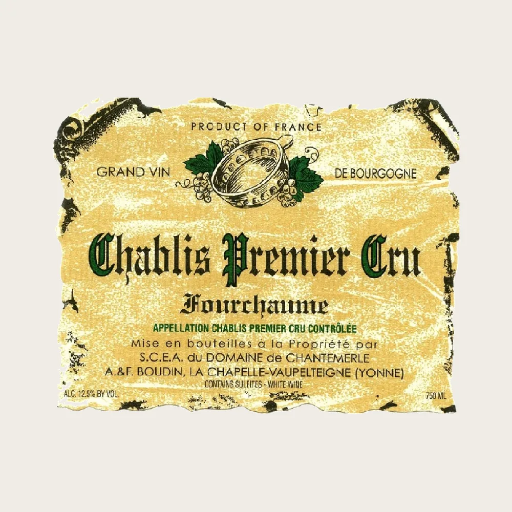 Boudin 1er Cru Fourchaume 2023 label