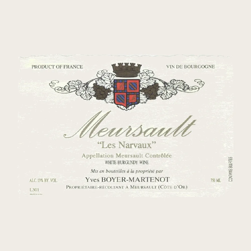 Meursault les Narvaux 2023 label