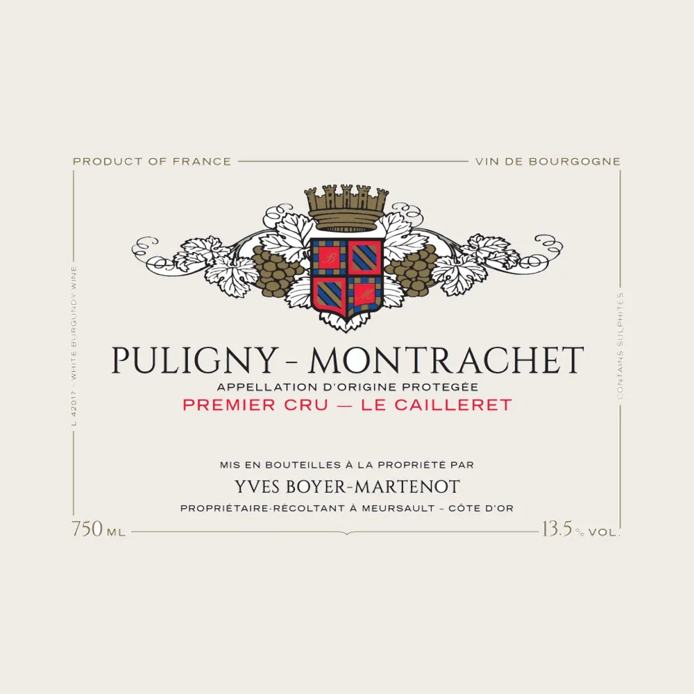 Puligny Mt. le Cailleret 2023 label