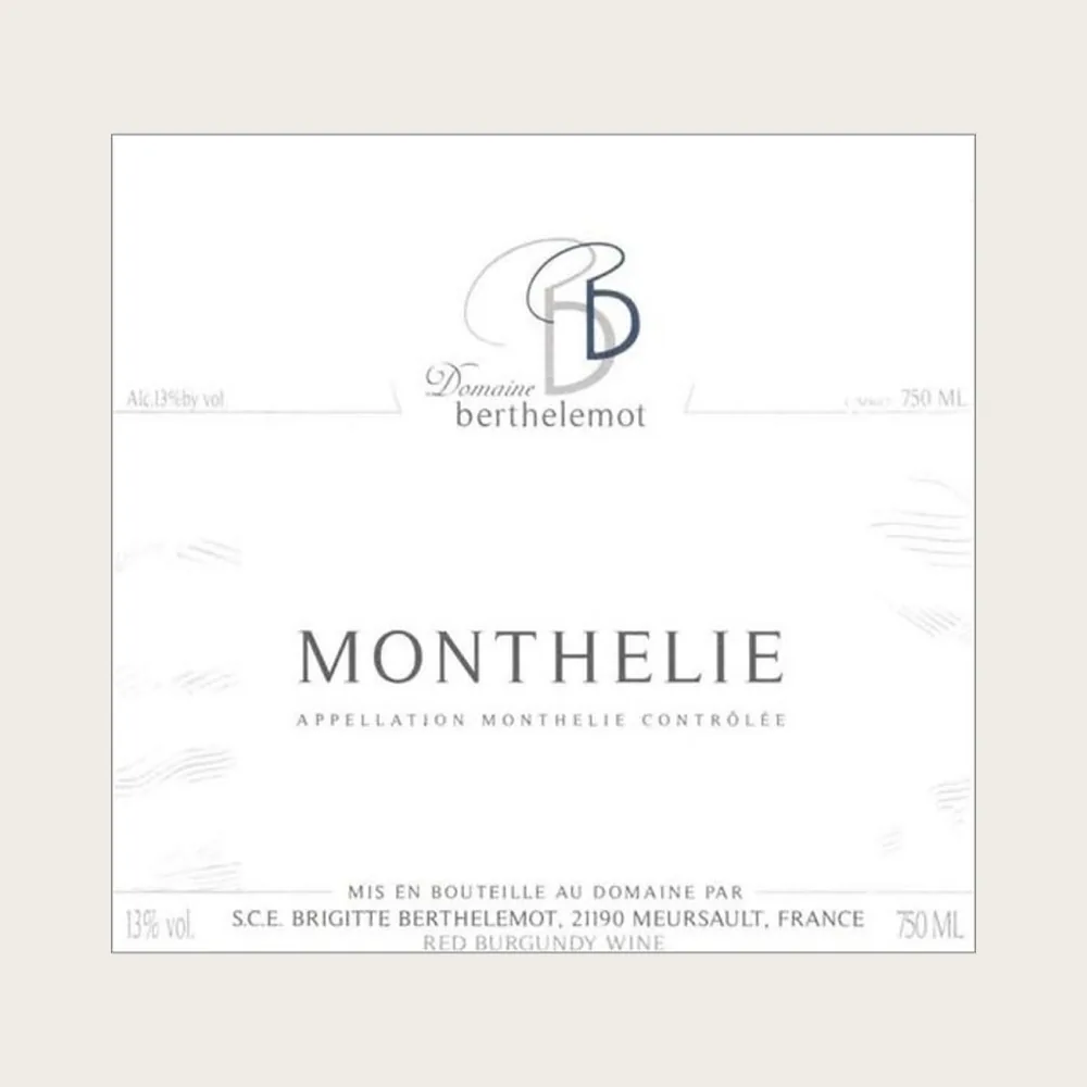 Monthelie Village Red 2023 label