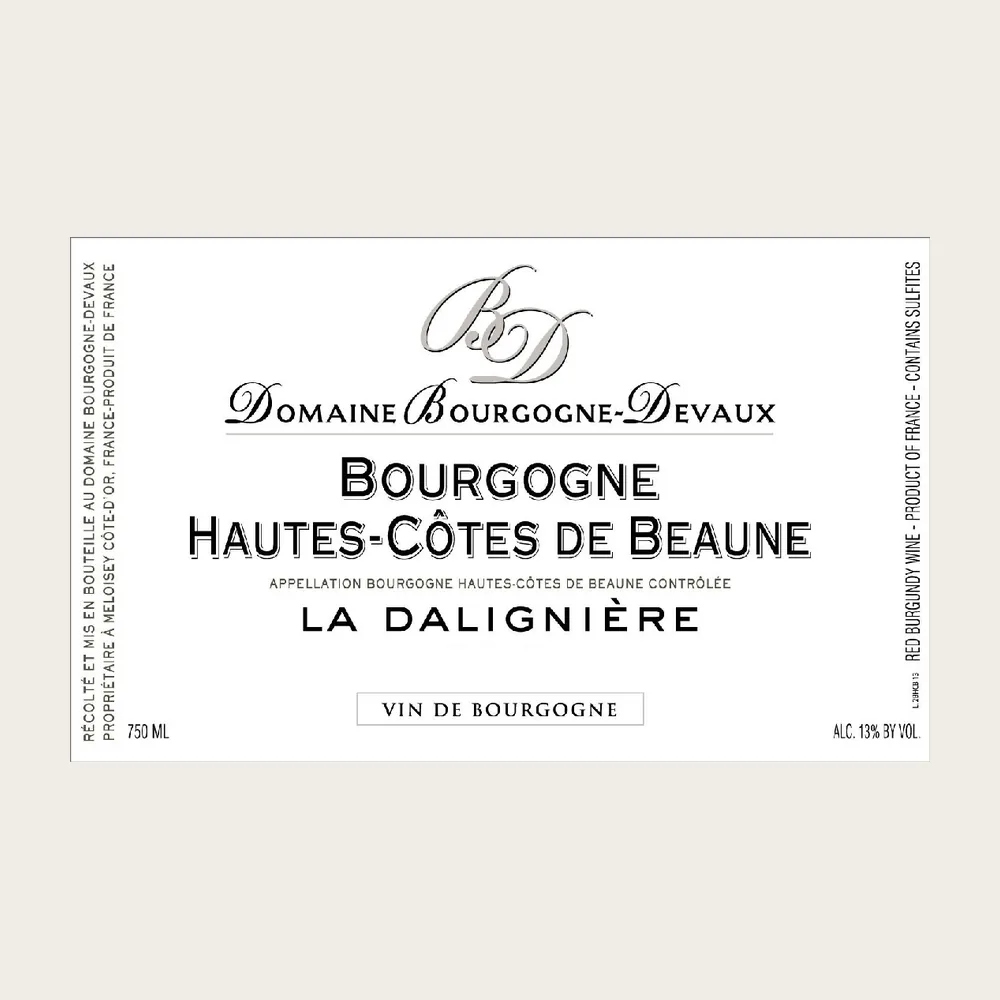 Côtes Beaune la Dalignere R 2022 label