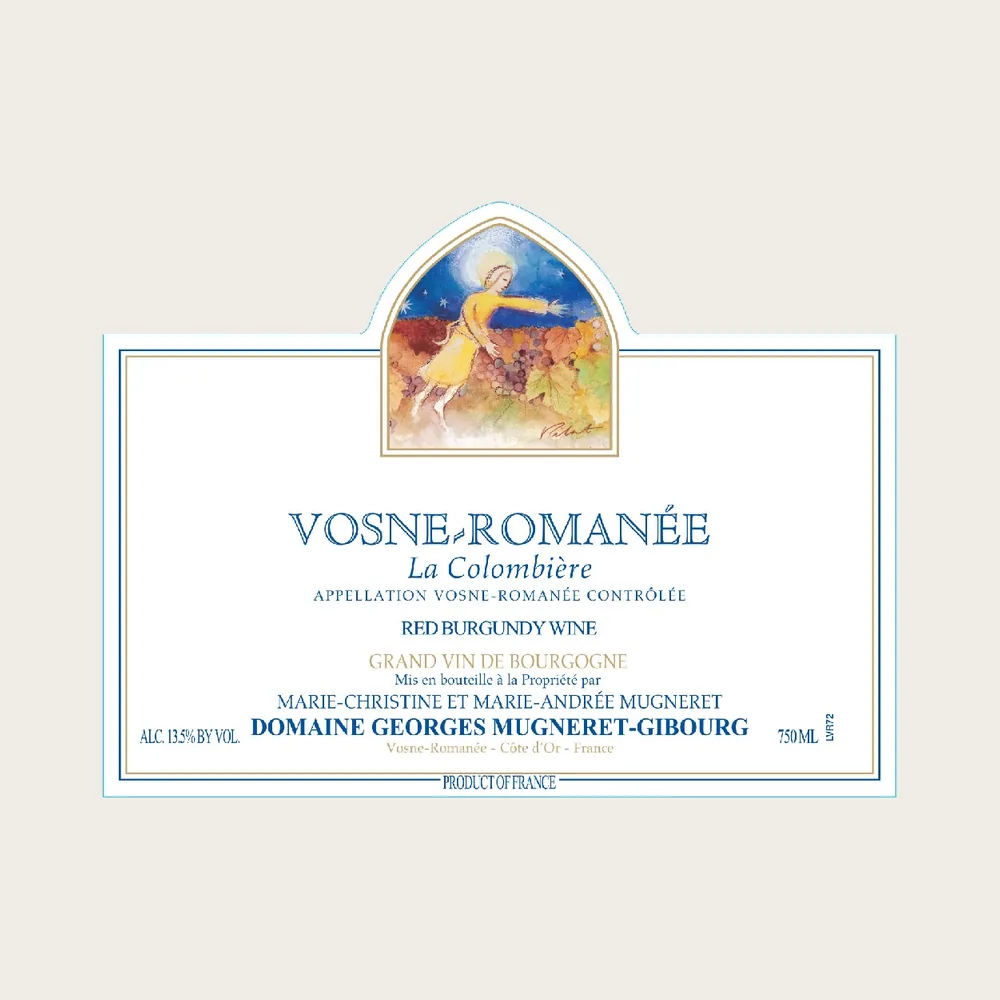 Vosne Romanee la Colombiere 2023 label