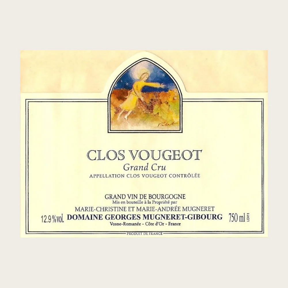 Clos Vougeot 2023 label