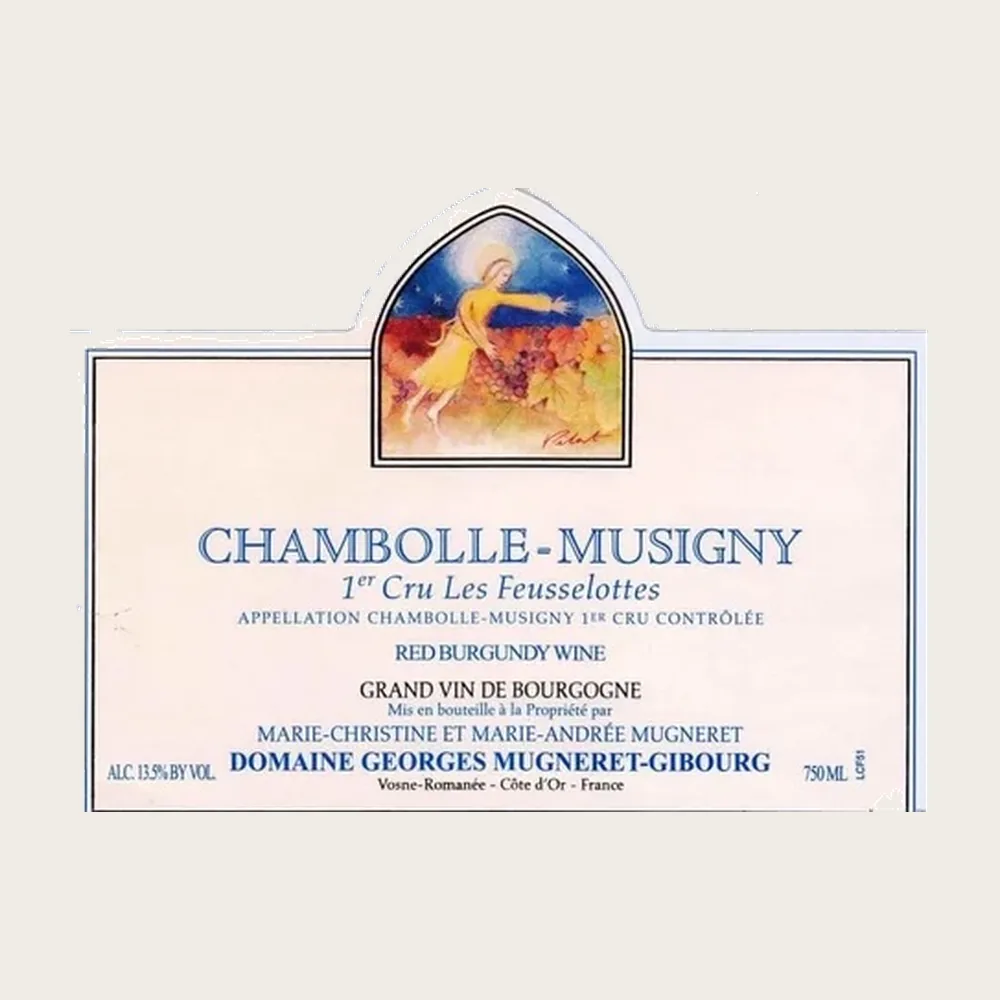 Chambolle Musigny Feusselot 2023 label