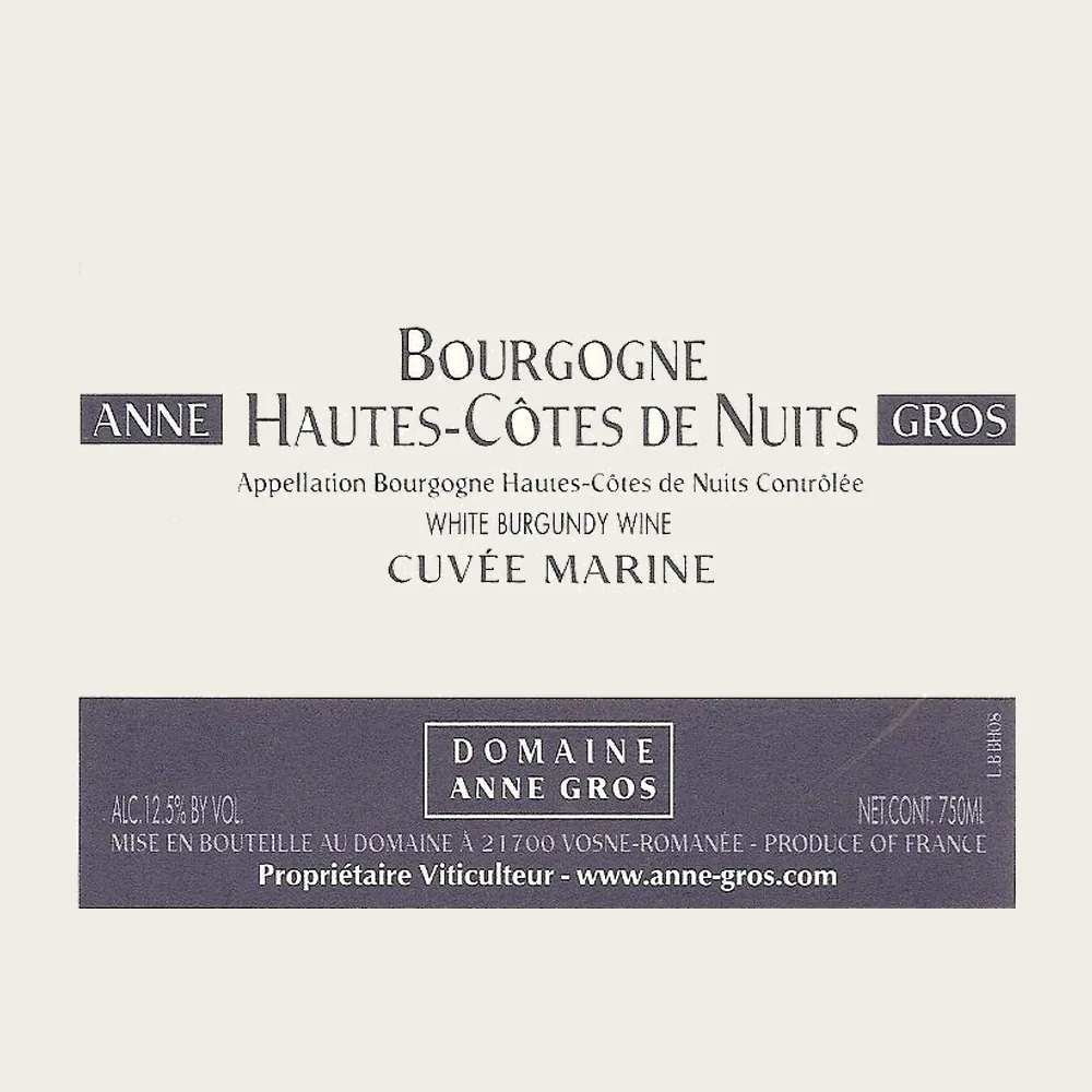 Bourgogne Blanc Cuve Marine 2024 label