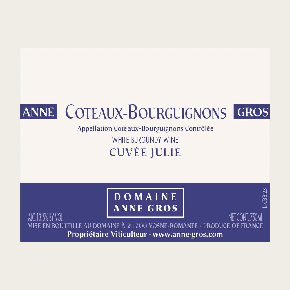 Bourguignons Cuvee Julie Wh 2024 label