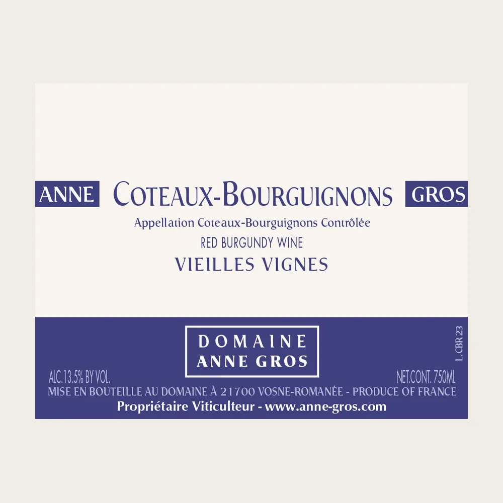 Bourguignons Red VV 2024 label