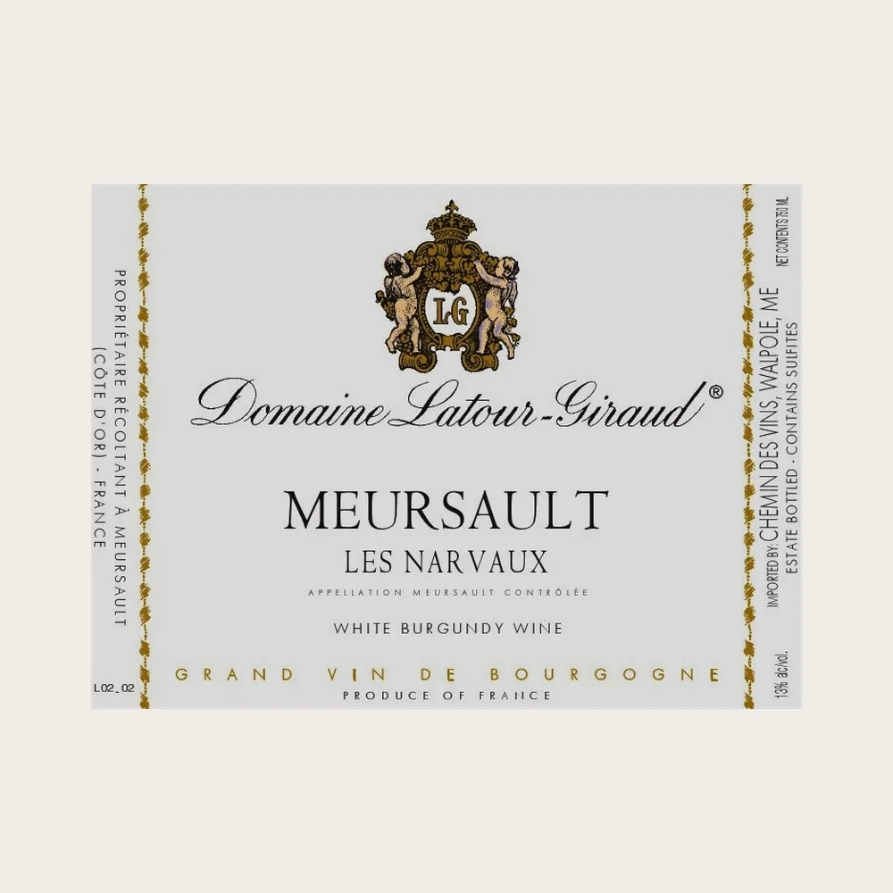 Meursault les Narvaux 2022 label
