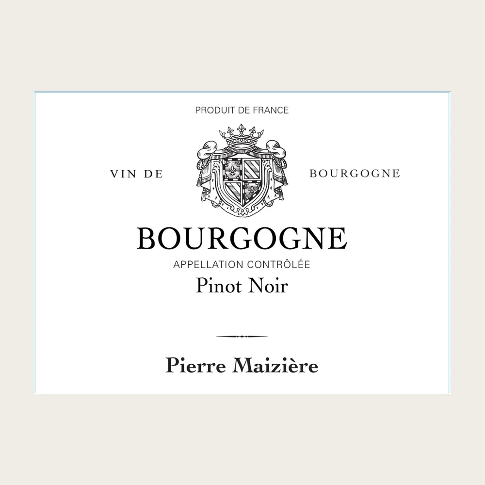 Bourgogne Pinot Noir 2023 label