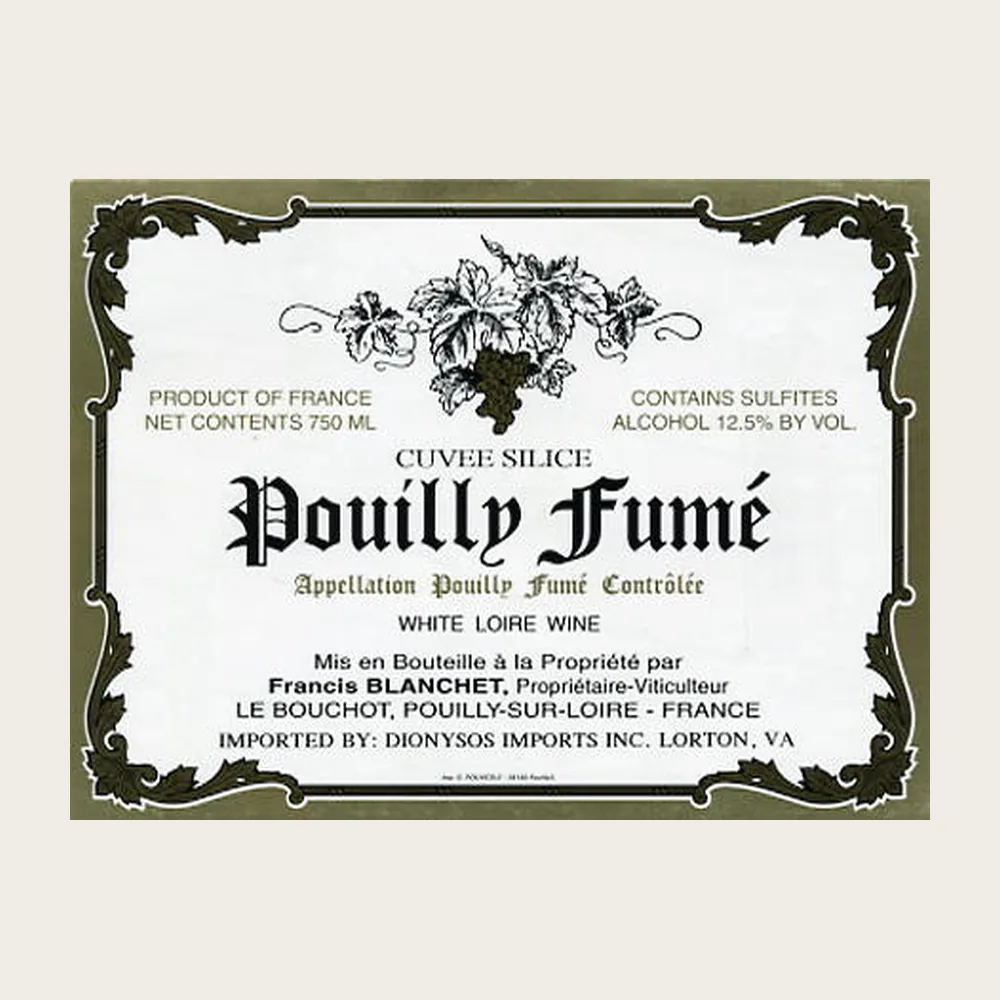 Pouilly-Fume Cuvee Silice 2025 label
