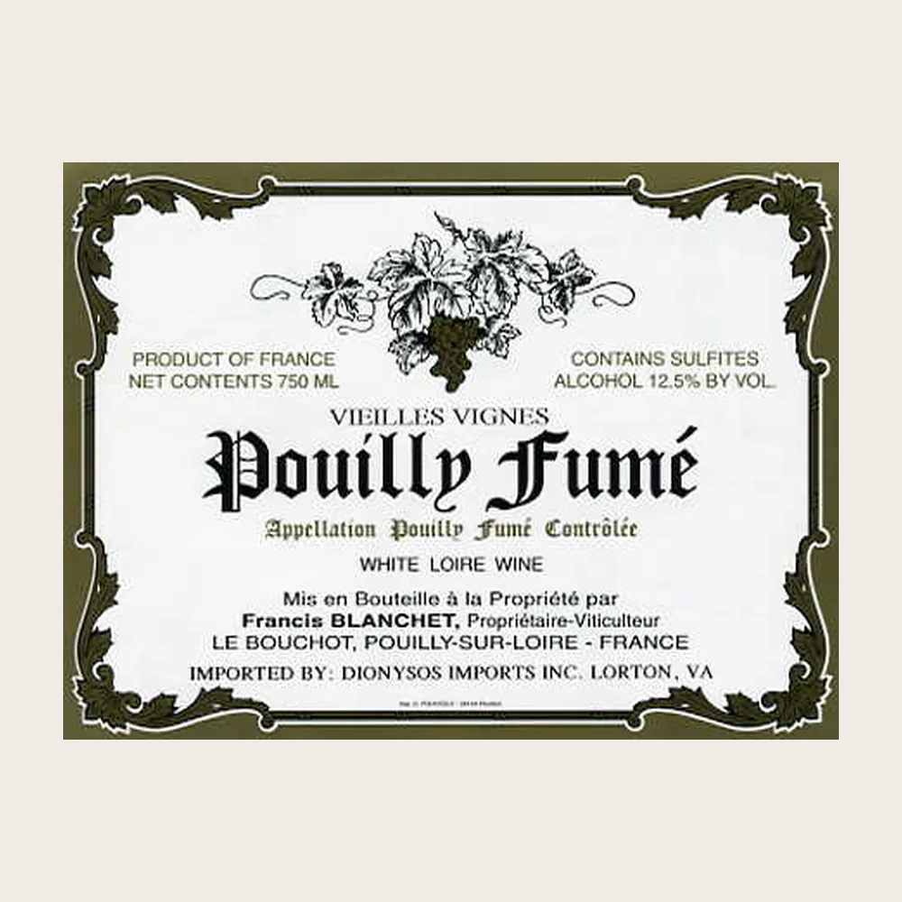 Pouilly-Fume Vielles Vignes 2025 label