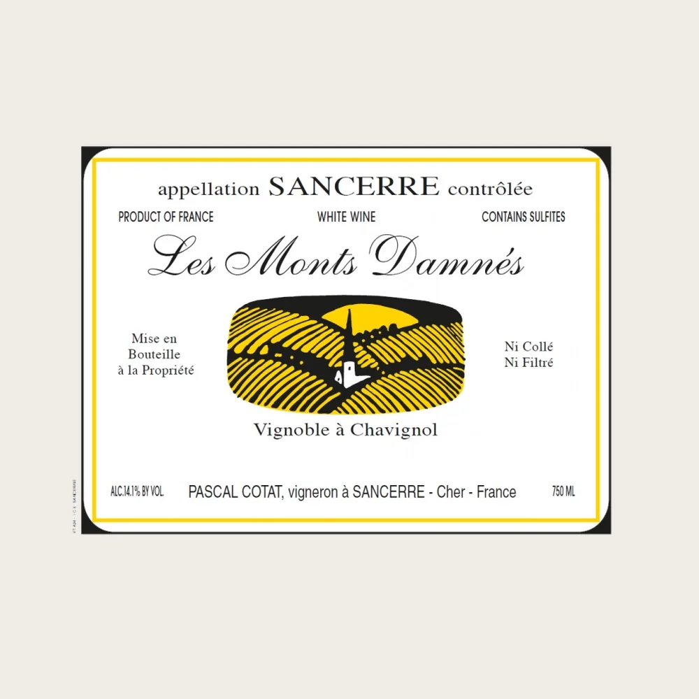 Sancerre Monts Damnes 2024 label