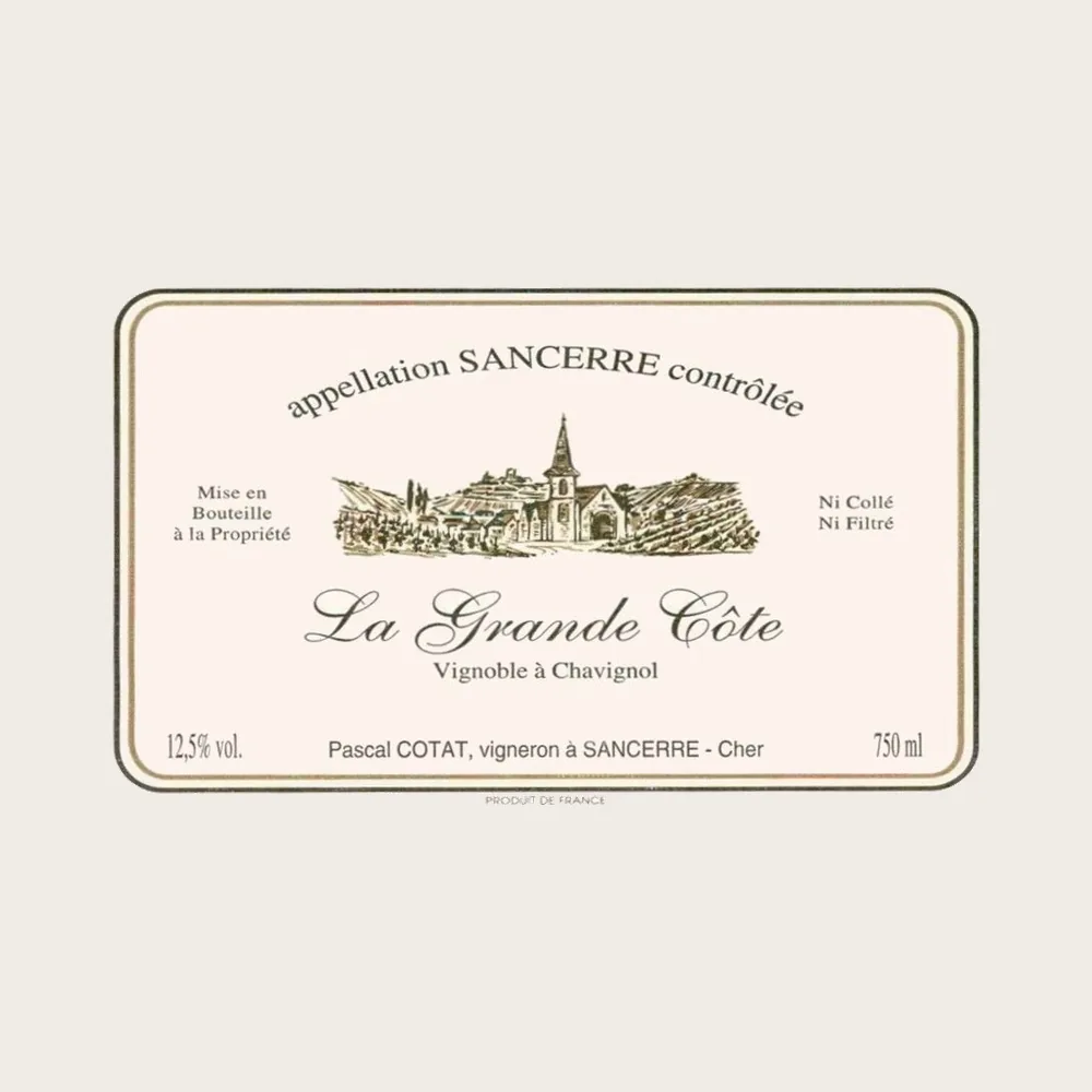 Sancerre la Grande Côte 2024 label