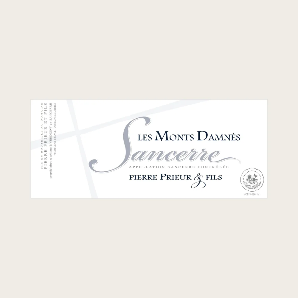 Sancerre les Monts Damnes 2023 label