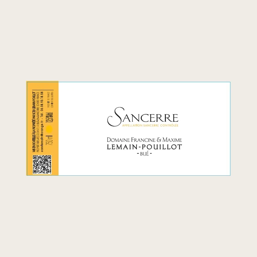 Sancerre Bue White 2025 label