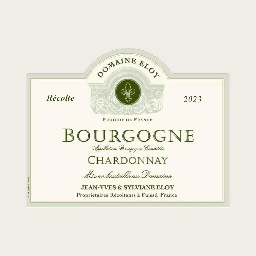Bourgogne Chardonnay 2023 label