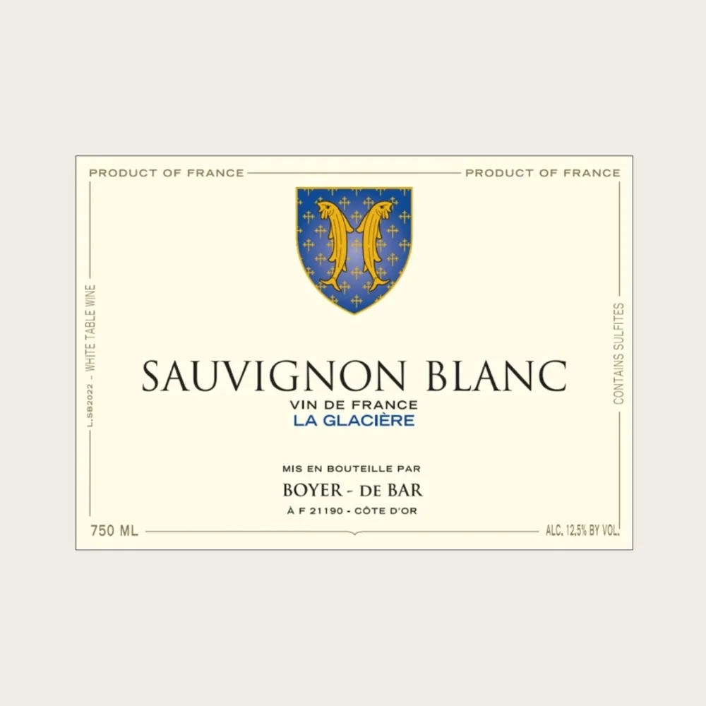 Sauv Blanc la Glaciere 2025 label