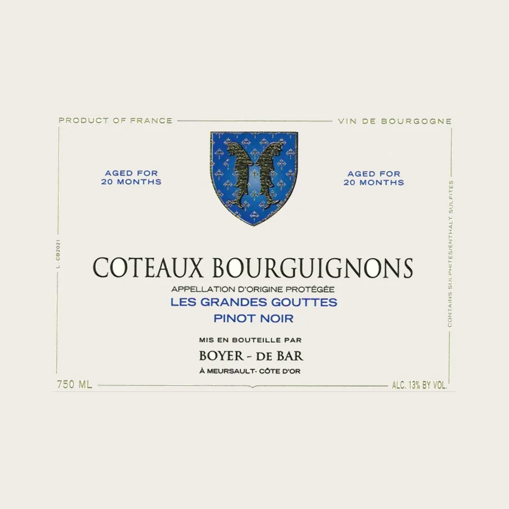 Coteaux Bourguignon Red 2022 label