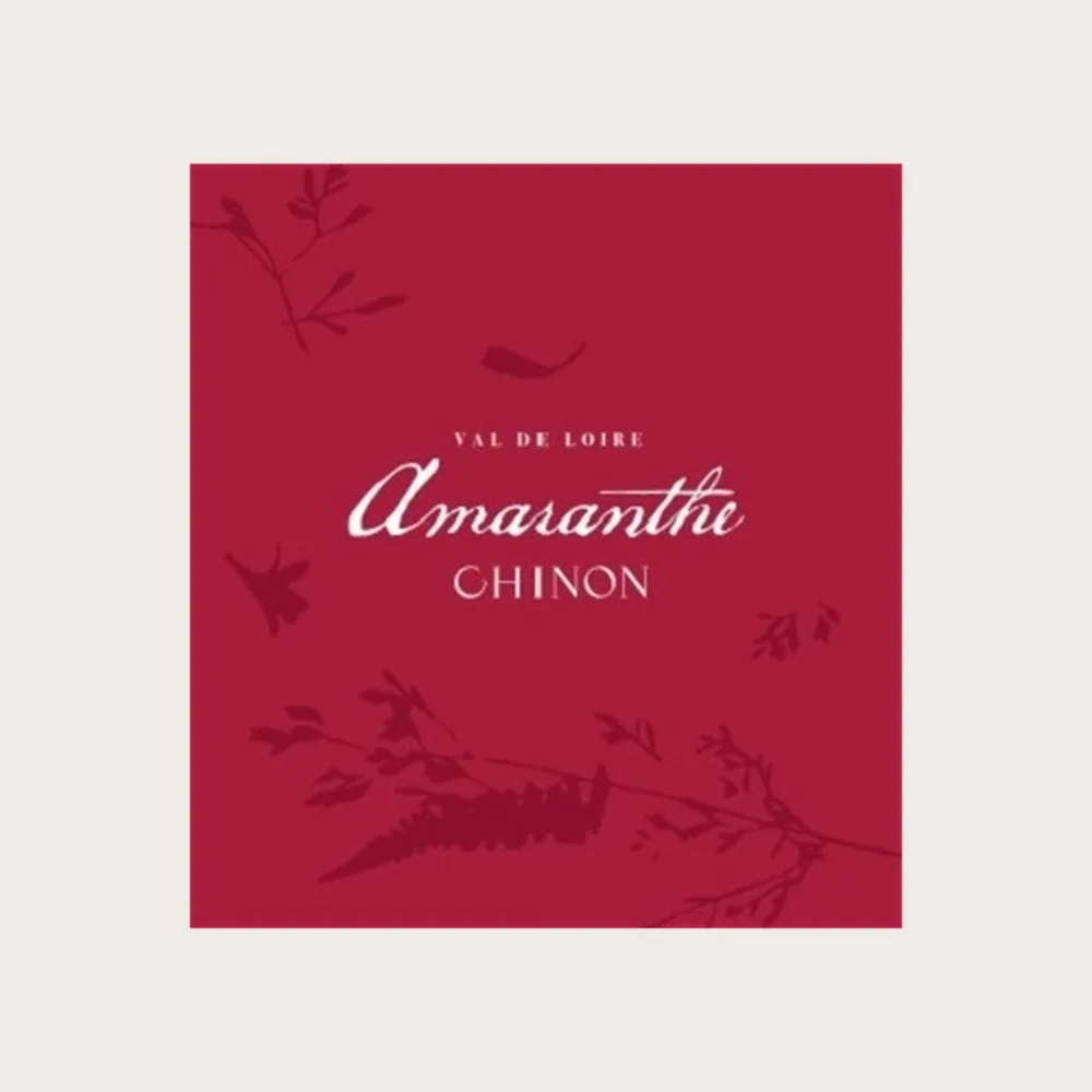 Chinon Red Amaranthe 2024 label