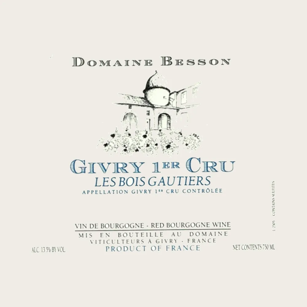 Givry Bois Gautiers 1er Cru 2023 label