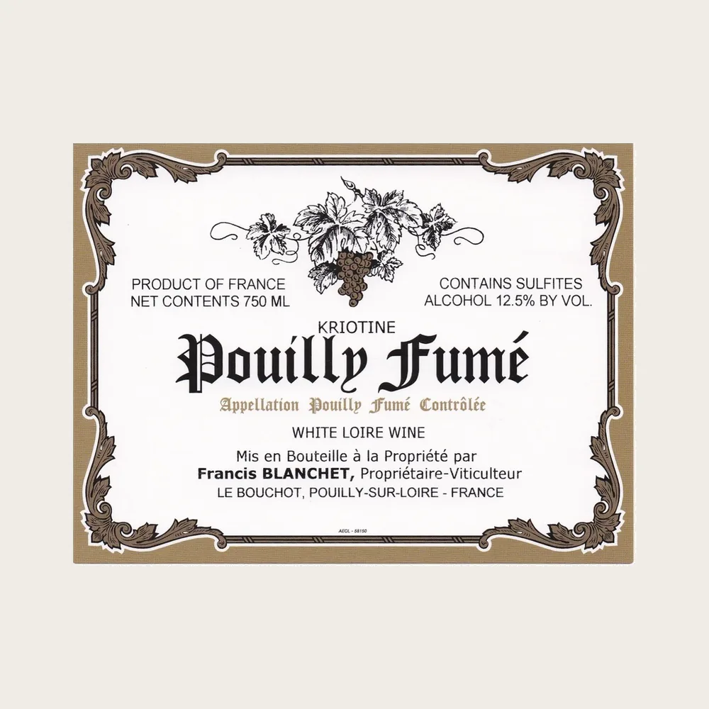 Pouilly-Fume Kriotine 2025 label