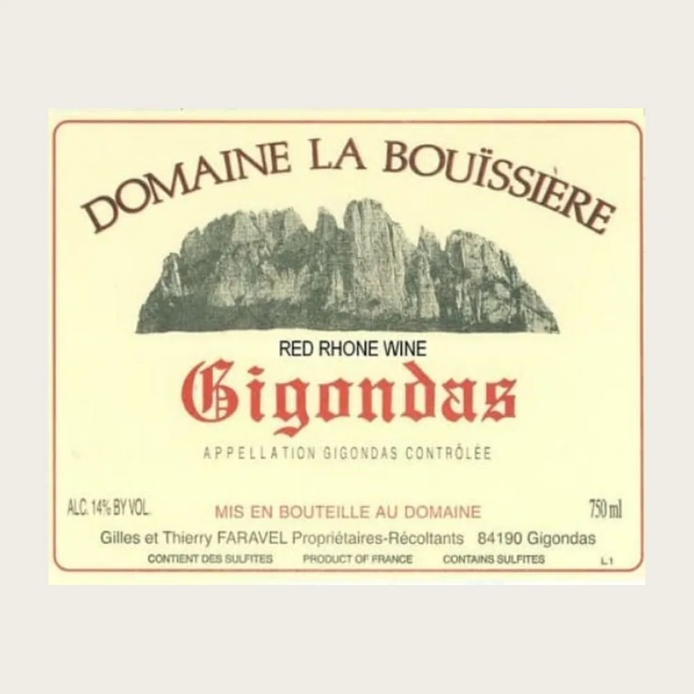 Gigondas Red 2023 label