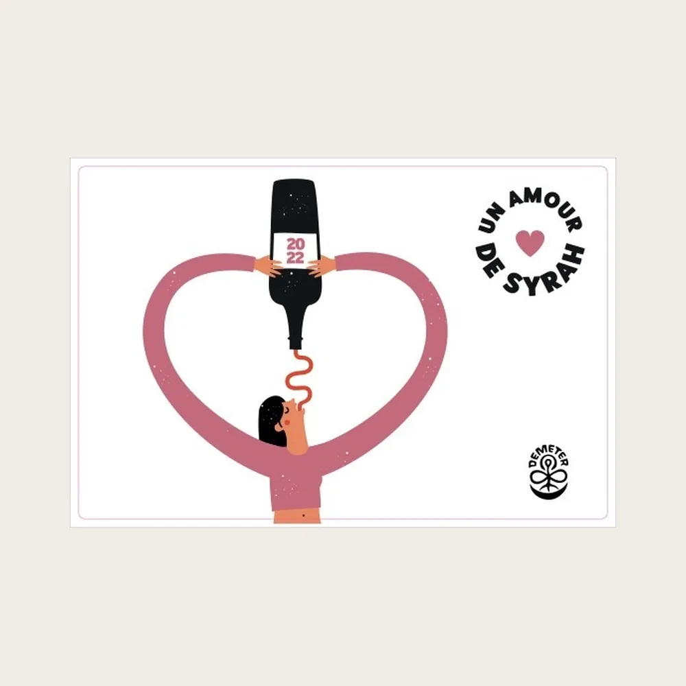 Un Amour de Syrah 2022 label