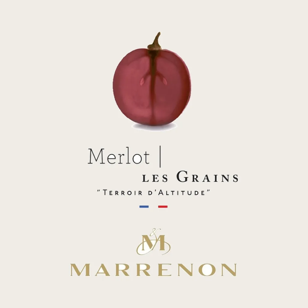 Merlot les Grains 2022 label