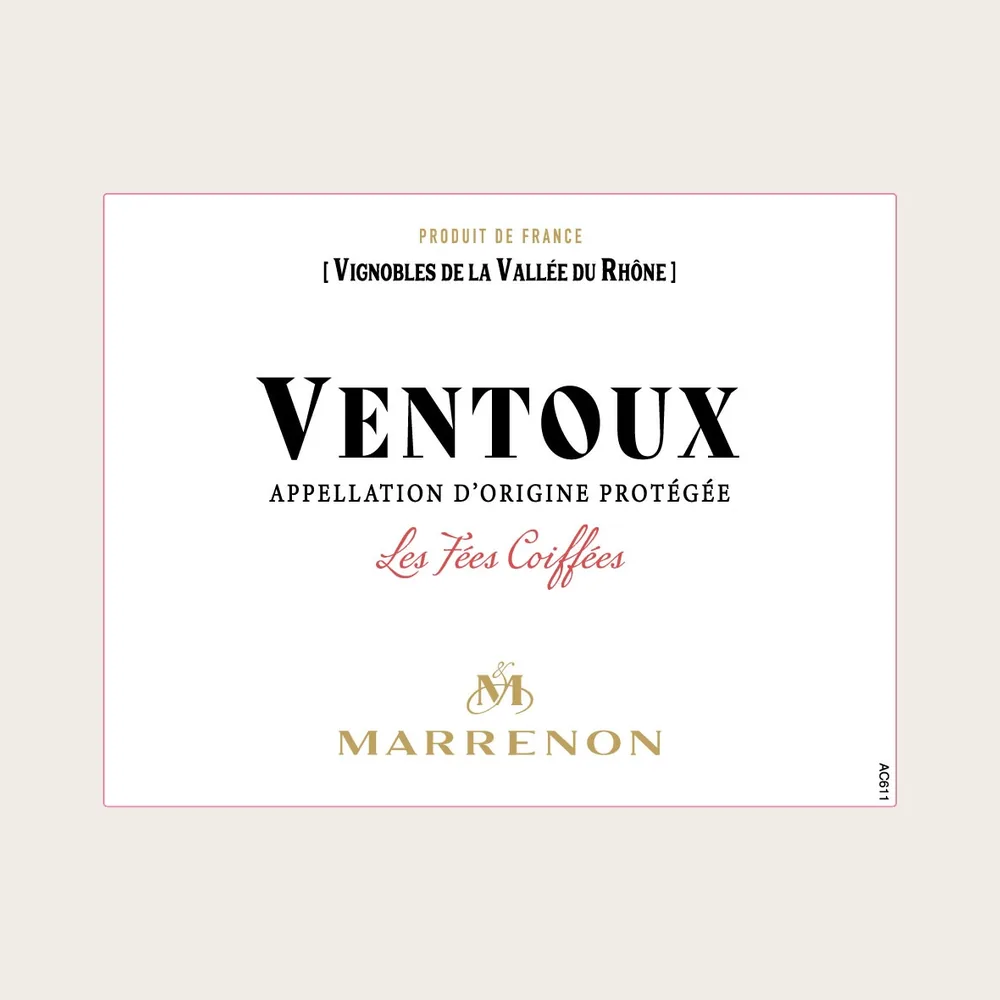 Ventoux Fees Coiffes Red 2023 label