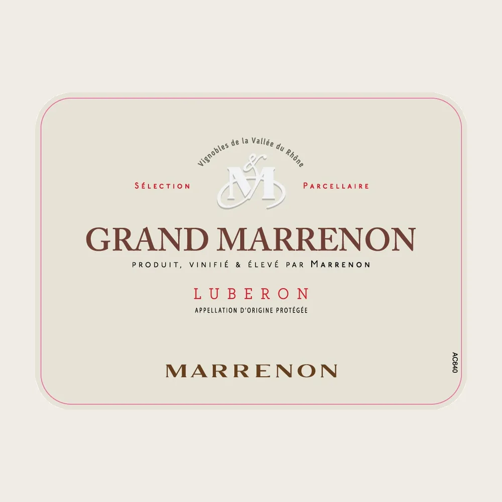 Grand Marrenon Luberon Red 2023 label