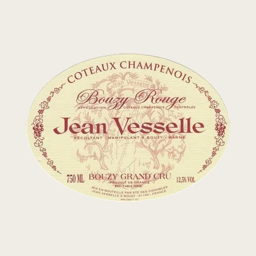 Bouzy Red 2012 label
