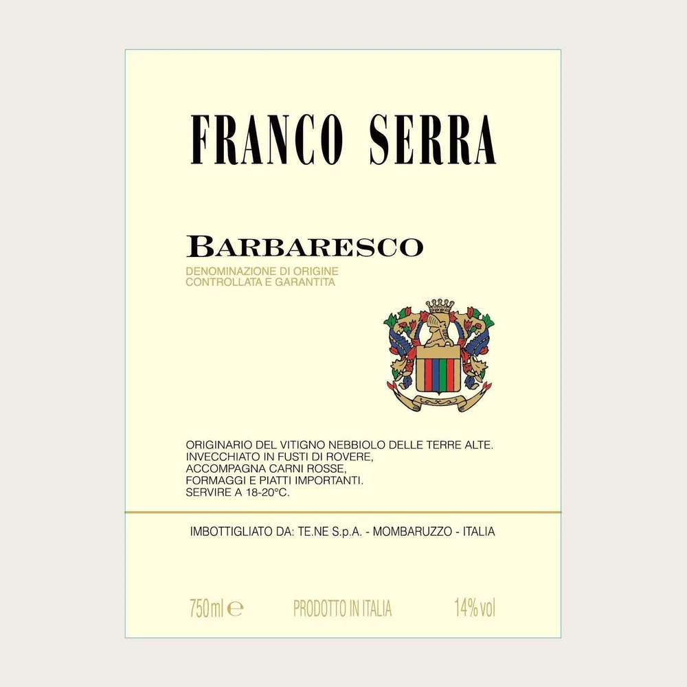 Barbaresco 2022 label