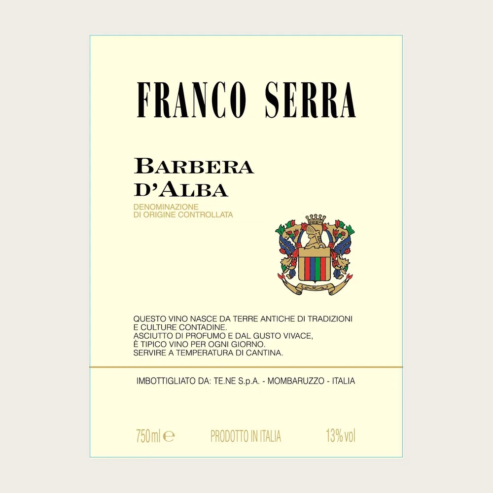 Barbera d'Alba 2024 label