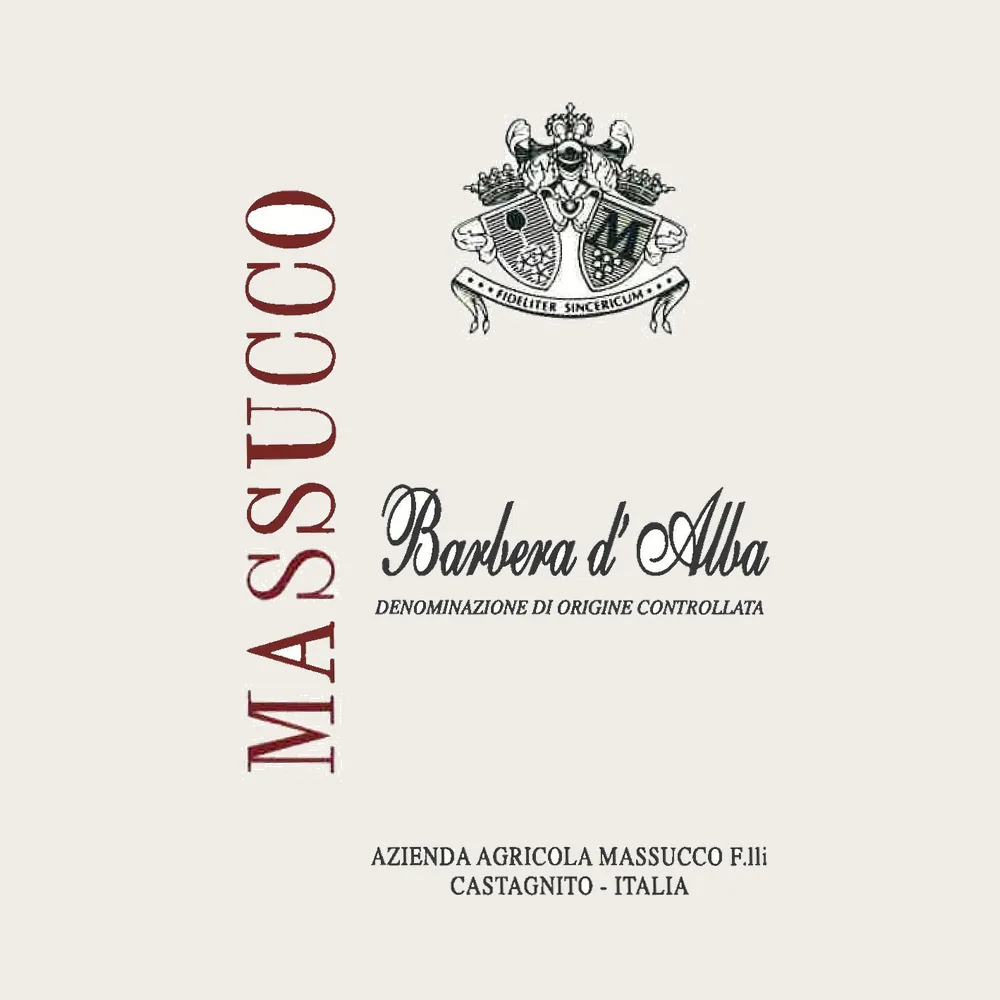 Barbera d'Alba 2022 label