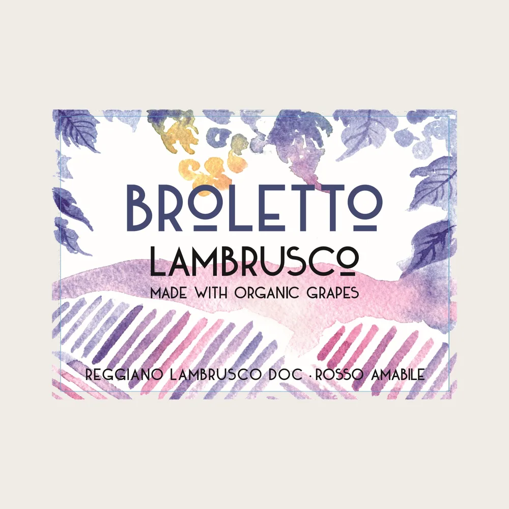 Lambrusco Sparkling ORG 2024 label
