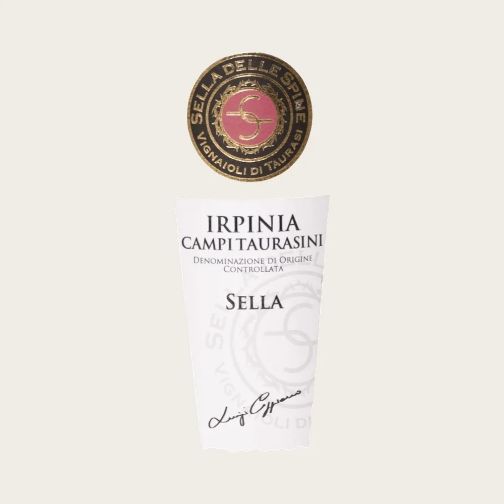 Irpinia Campi Taurasini Red 2019 label