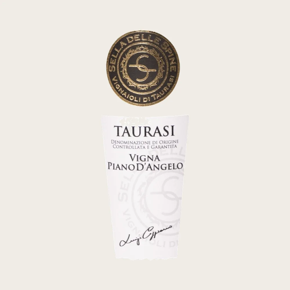 Taurasi Vigna Piano Angelo 2018 label
