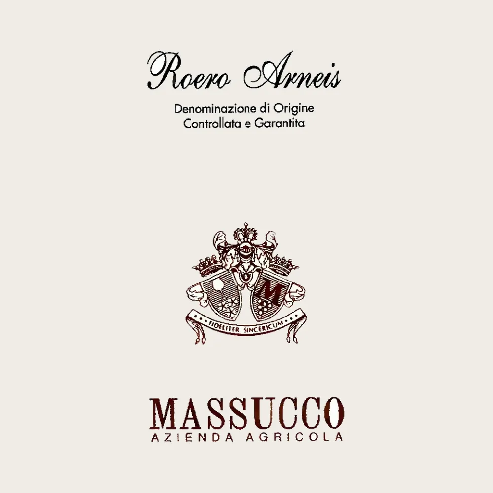 Roero Arneis White 2025 label