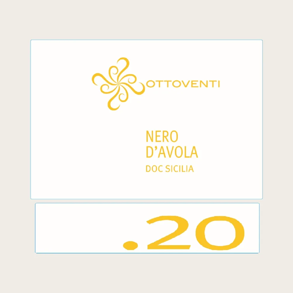 Punto 20 Nero d'Avola Red 2024 label