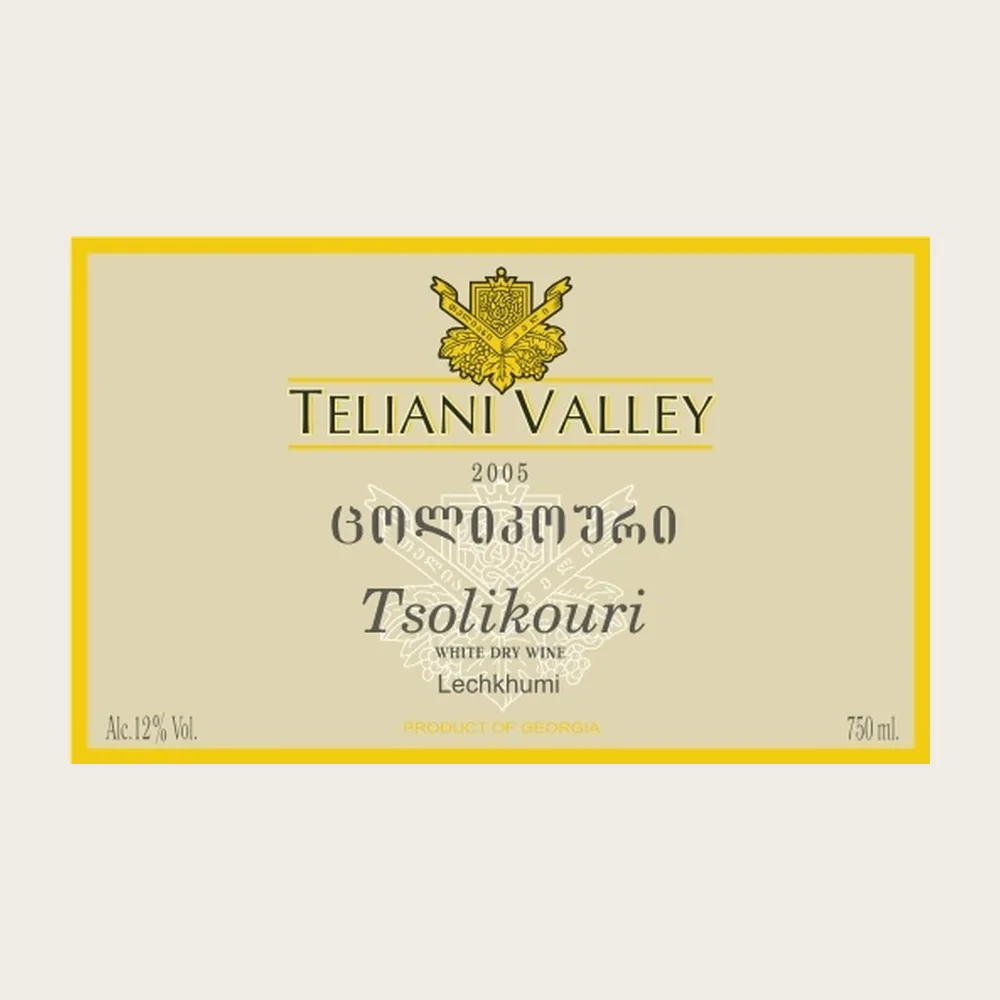 Tsolikouri Lechkhumi White 2023 label