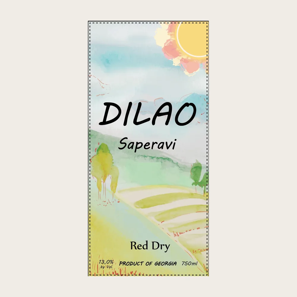 Saperavi Red 2024 label
