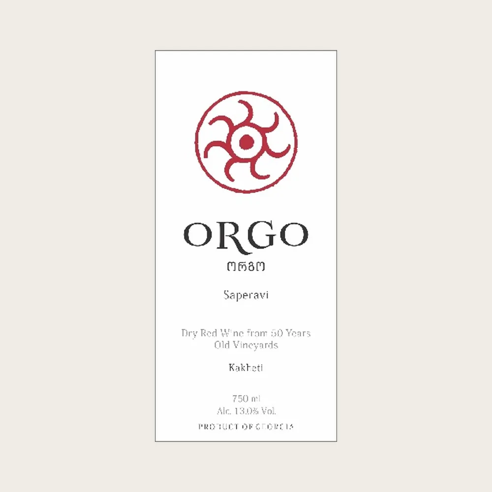 Orgo Saperavi 2024 label