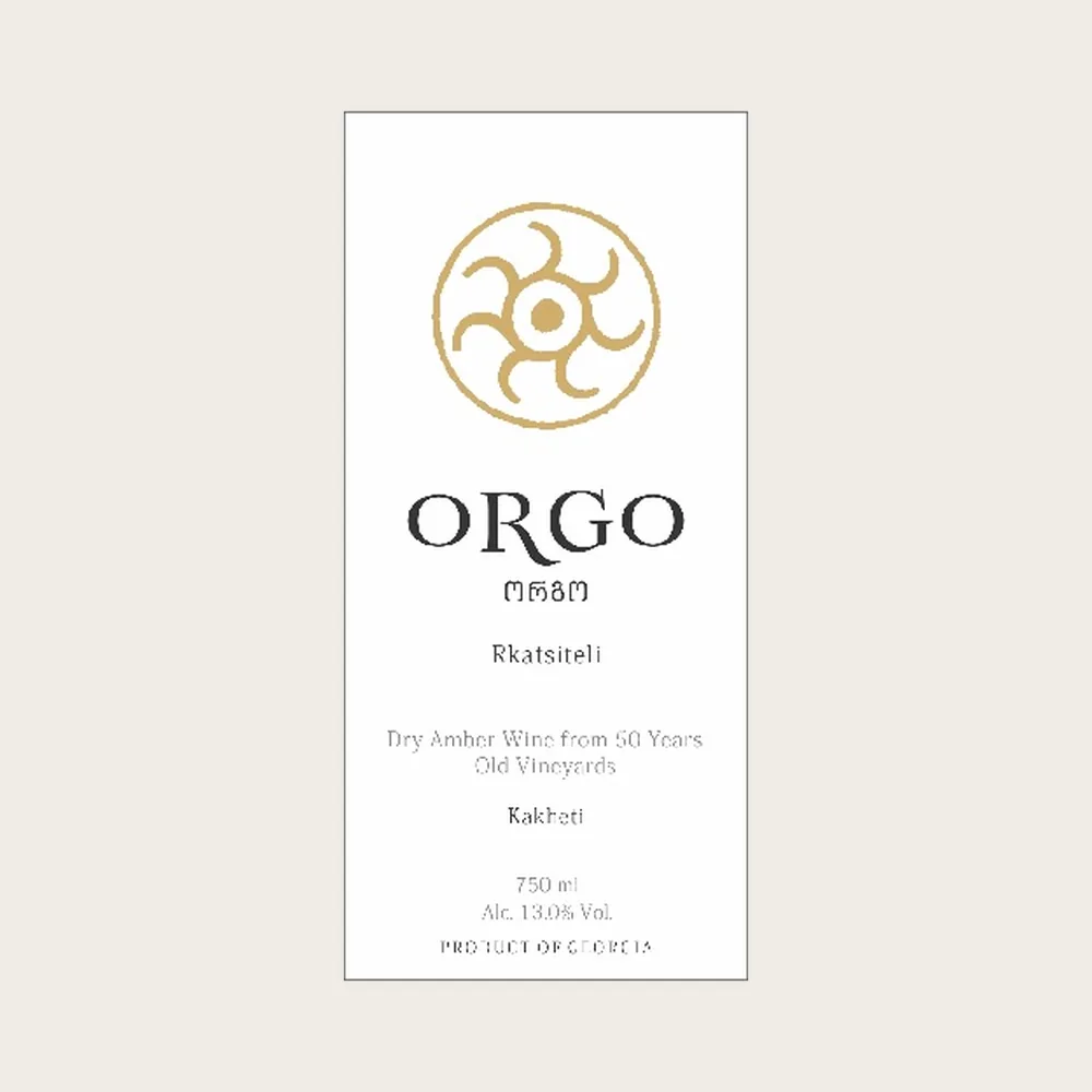Rkatsiteli Orgo 2024 label