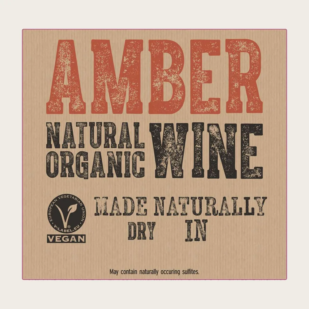 Natural Wine Orange Vegan 2023 label