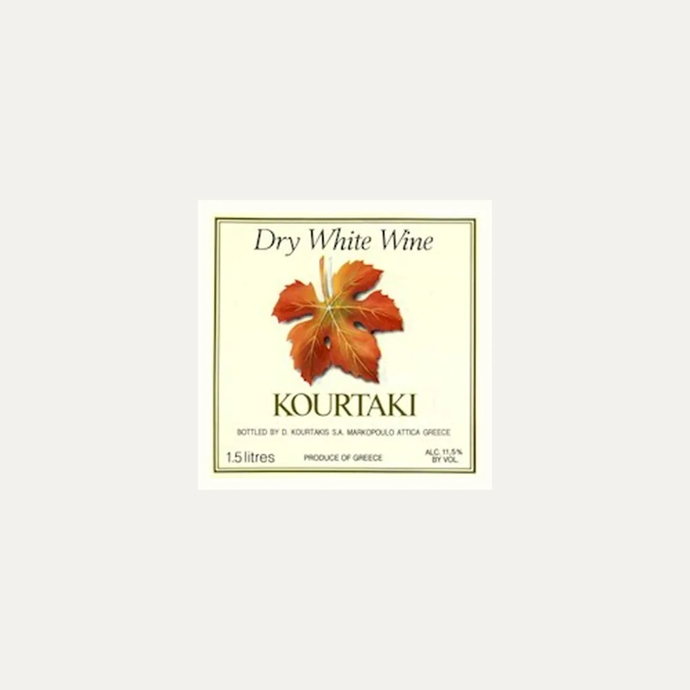 Kourtaki White 1.5L label