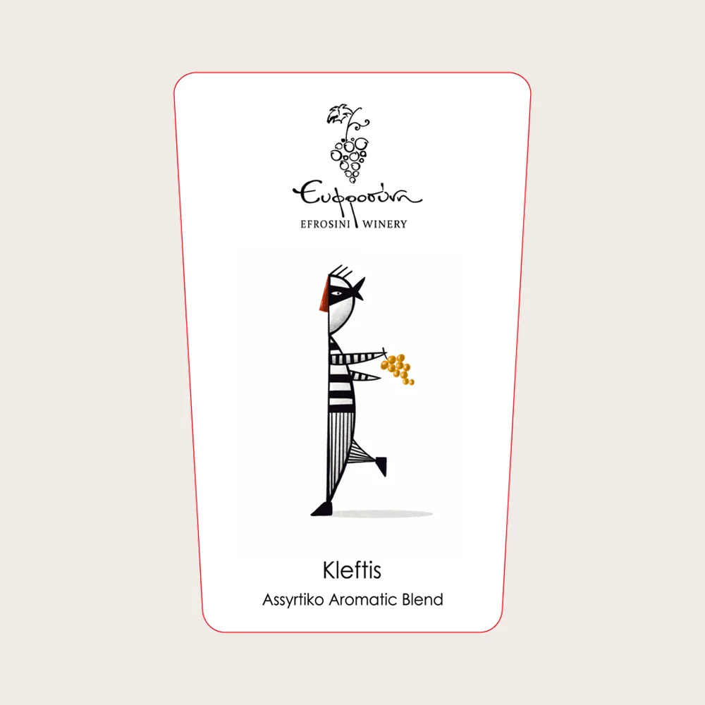 Kleftis (Thief) Assyrtico 2024 label