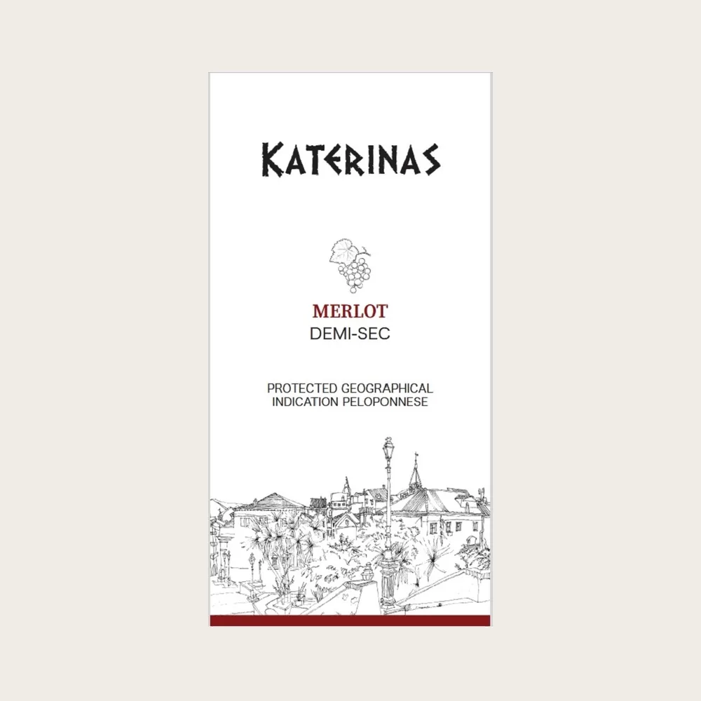 Katerinas Merlot 2023 label