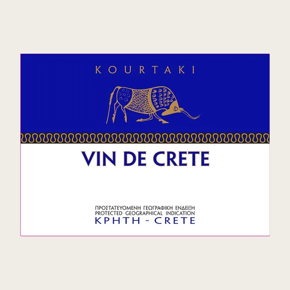 Vin de Crete White 2023 label