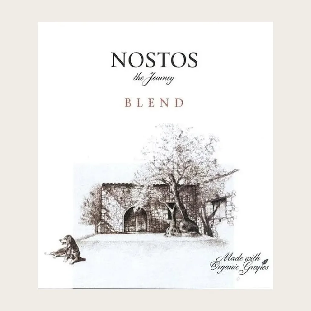 Nostos Blend Red 2019 label